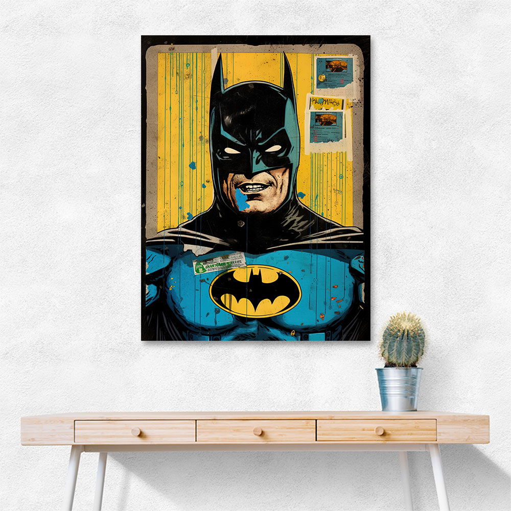 Batman Grunge Pop 3 Wall Art