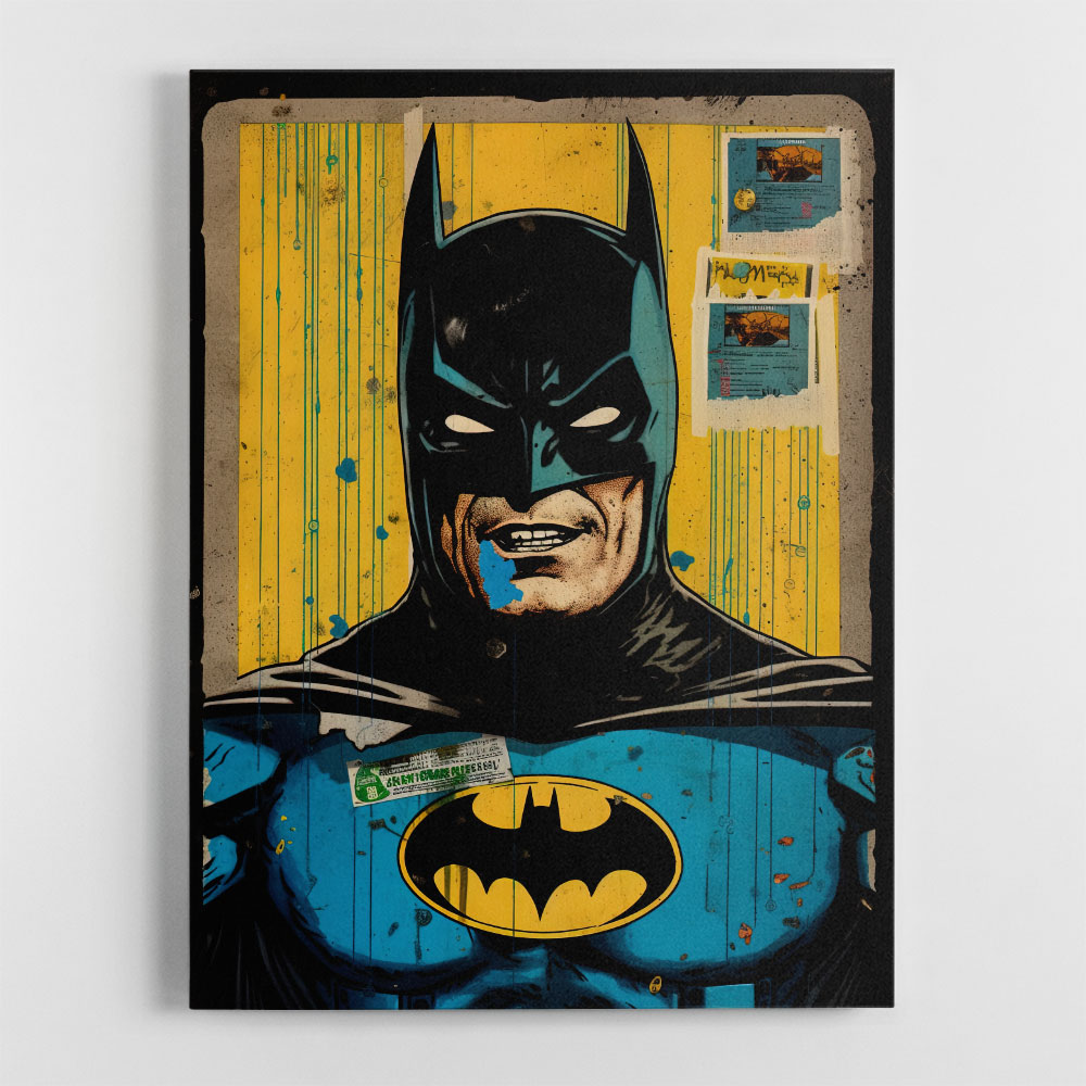 Batman Grunge Pop 3 Wall Art