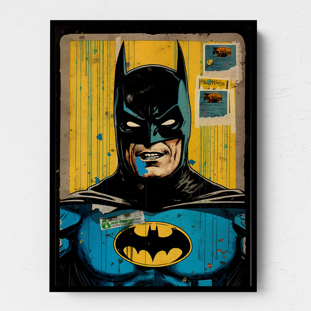 Batman Grunge Pop 3 Wall Art