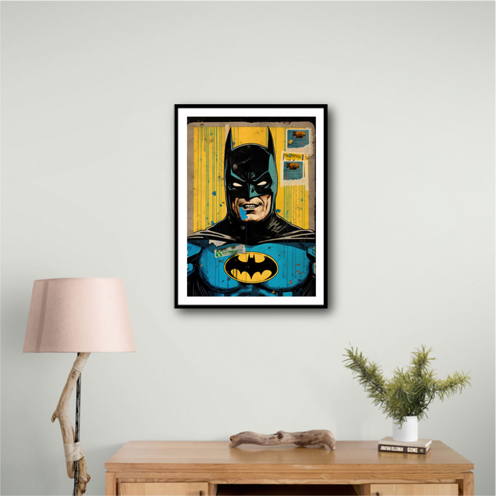 Batman Grunge Pop 3 Wall Art