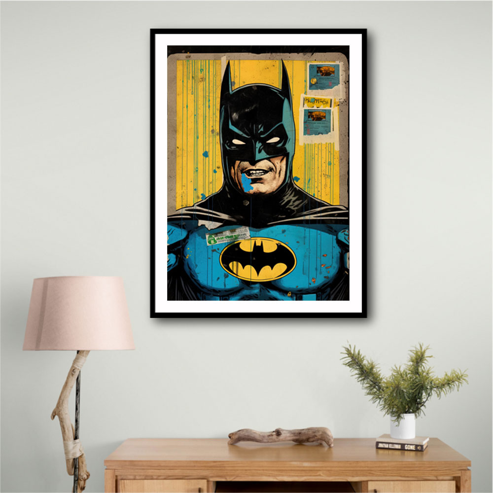 Batman Grunge Pop 3 Wall Art