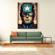 Captain America Grunge Pop Wall Art