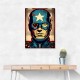 Captain America Grunge Pop Wall Art