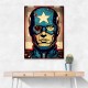 Captain America Grunge Pop Wall Art