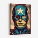 Captain America Grunge Pop Wall Art