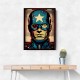 Captain America Grunge Pop Wall Art