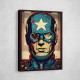 Captain America Grunge Pop Wall Art