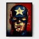 Captain America Grunge Pop 1 Wall Art