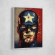 Captain America Grunge Pop 1 Wall Art