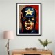 Captain America Grunge Pop 1 Wall Art