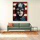 Captain America Grunge Pop 2 Wall Art