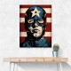 Captain America Grunge Pop 2 Wall Art