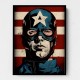 Captain America Grunge Pop 2 Wall Art