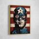 Captain America Grunge Pop 2 Wall Art