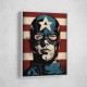 Captain America Grunge Pop 2 Wall Art