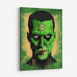 Green Lantern Grunge Pop 1 Wall Art