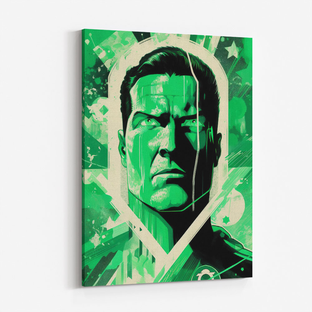 Green Lantern Grunge Pop 2 Wall Art