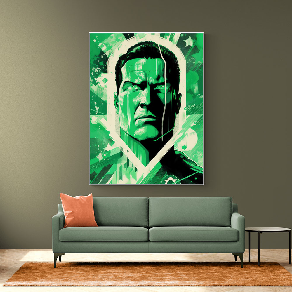 Green Lantern Grunge Pop 2 Wall Art