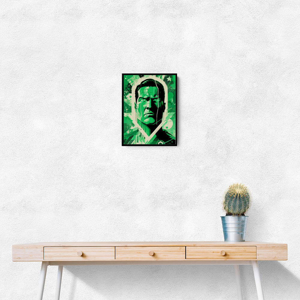 Green Lantern Grunge Pop 2 Wall Art