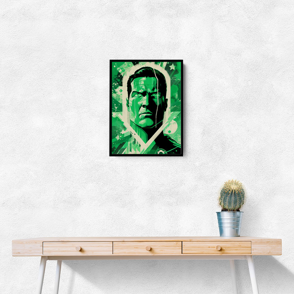 Green Lantern Grunge Pop 2 Wall Art