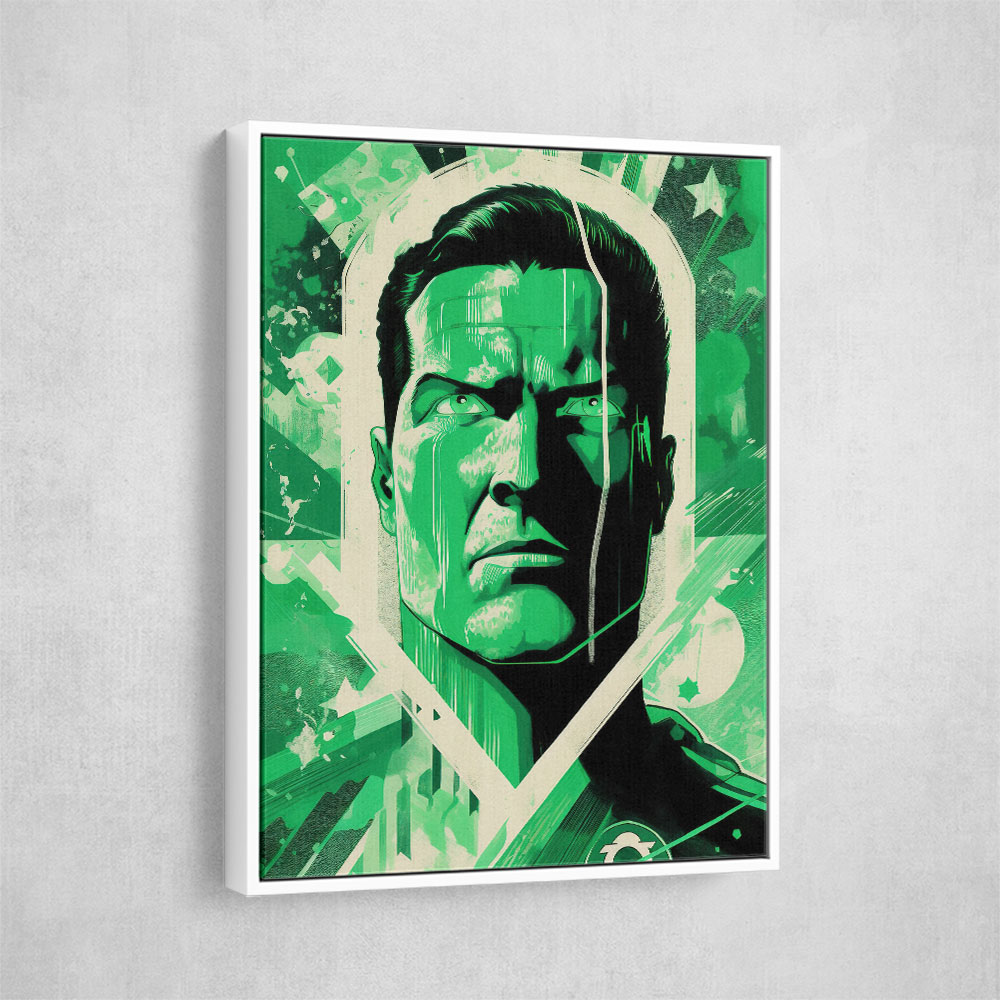 Green Lantern Grunge Pop 2 Wall Art