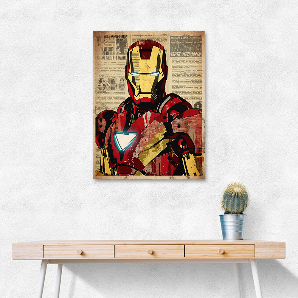 Ironman Grunge Pop Wall Art