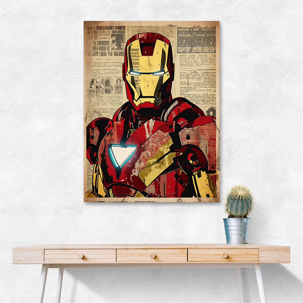 Ironman Grunge Pop Wall Art