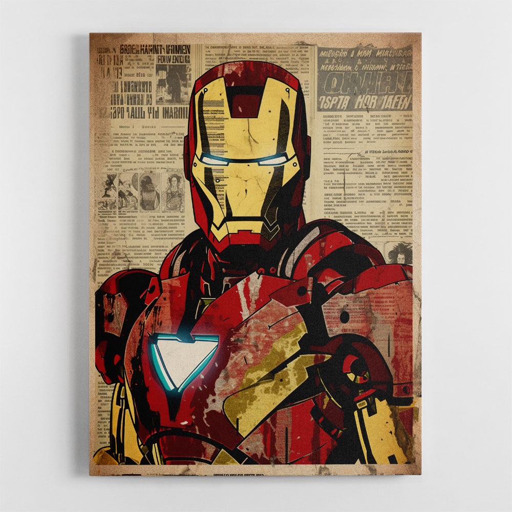 Ironman Grunge Pop Wall Art