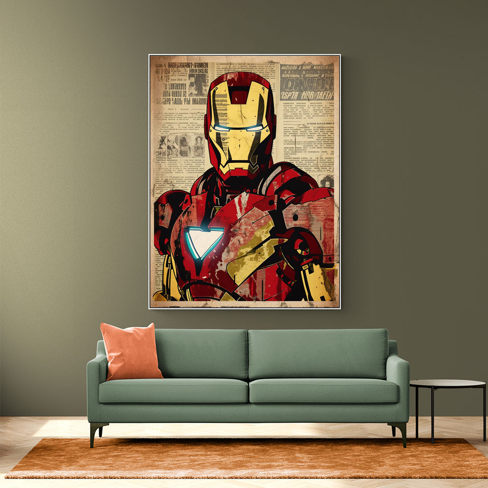 Ironman Grunge Pop Wall Art