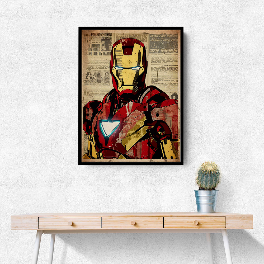 Ironman Grunge Pop Wall Art