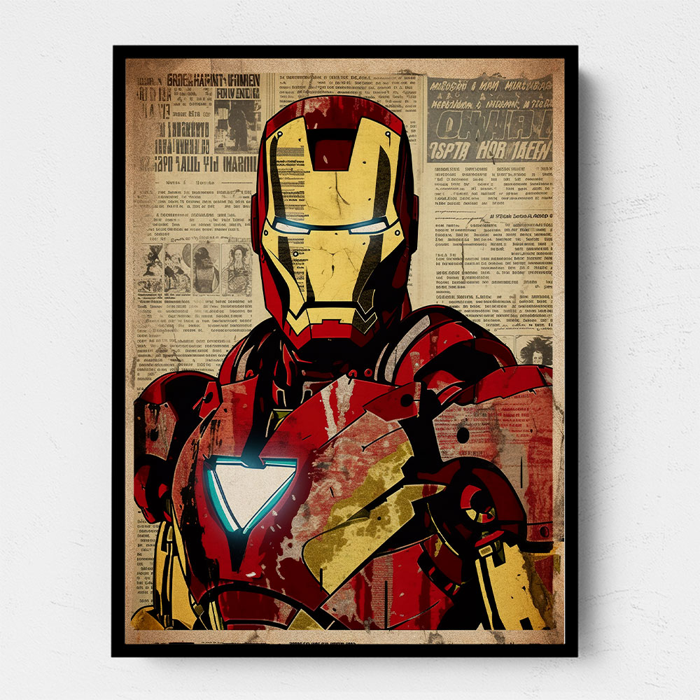 Ironman Grunge Pop Wall Art