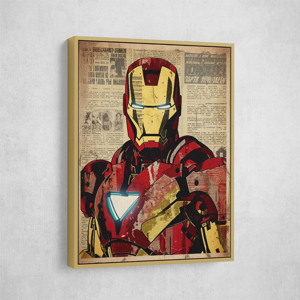 Ironman Grunge Pop Wall Art