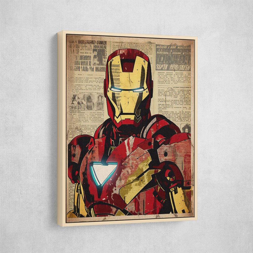 Ironman Grunge Pop Wall Art