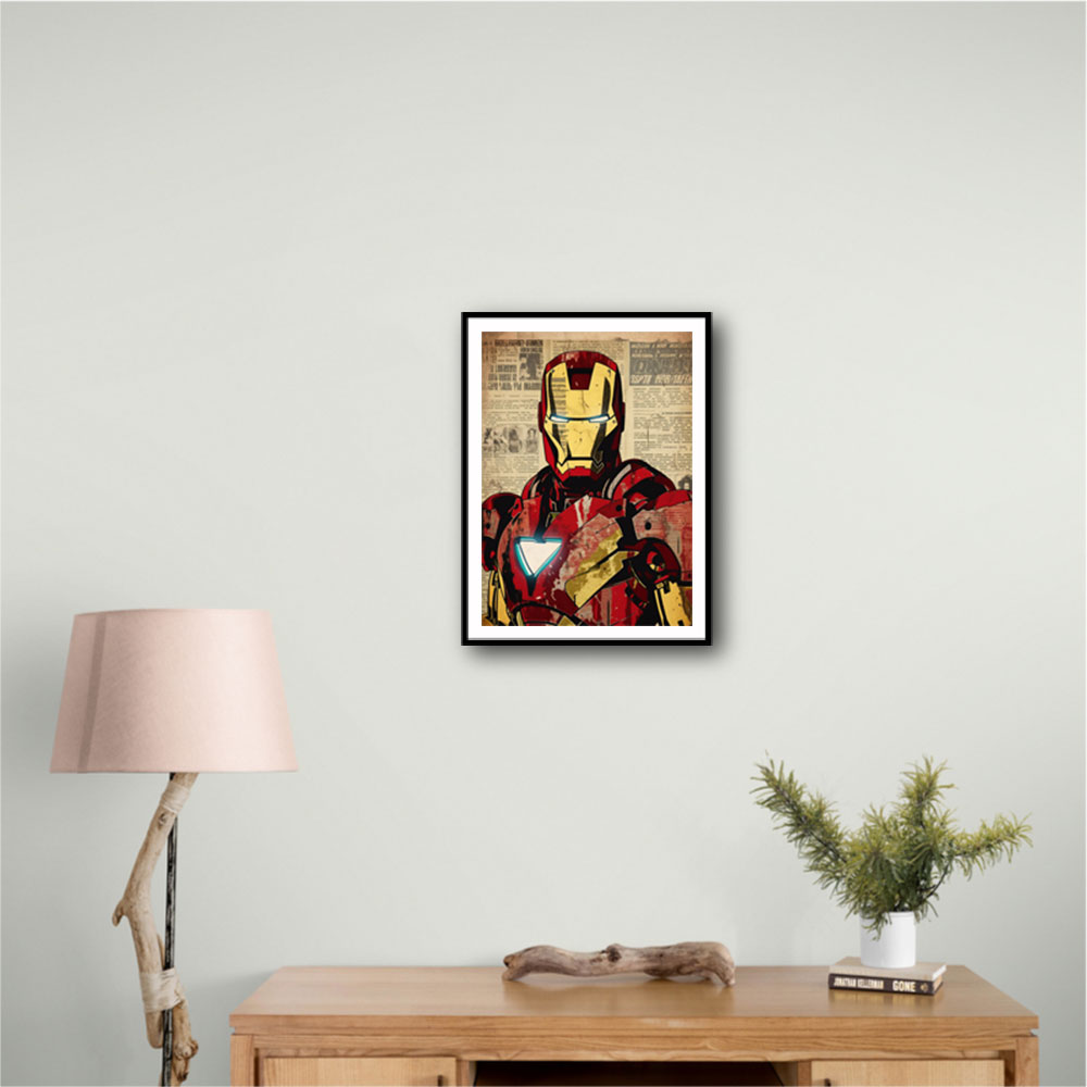 Ironman Grunge Pop Wall Art