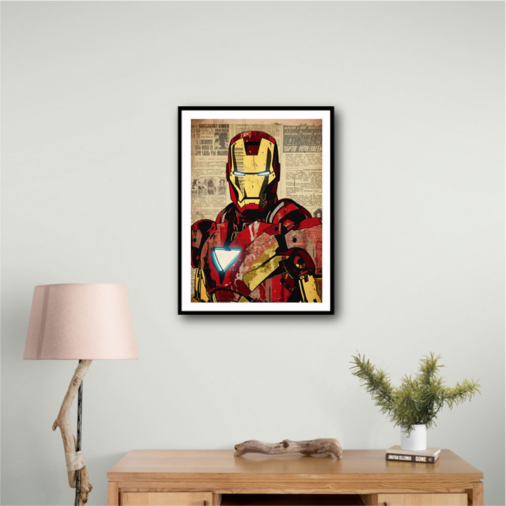 Ironman Grunge Pop Wall Art