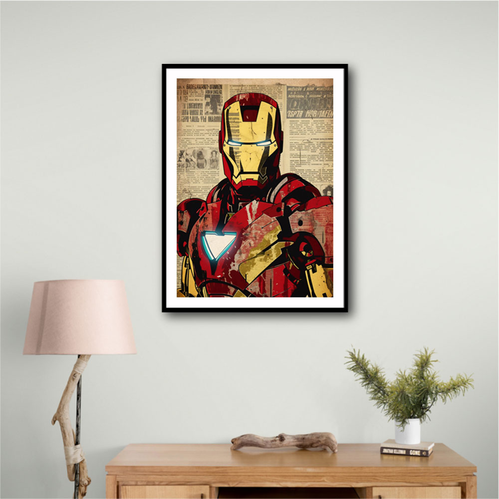 Ironman Grunge Pop Wall Art