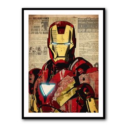 Ironman Grunge Pop Wall Art