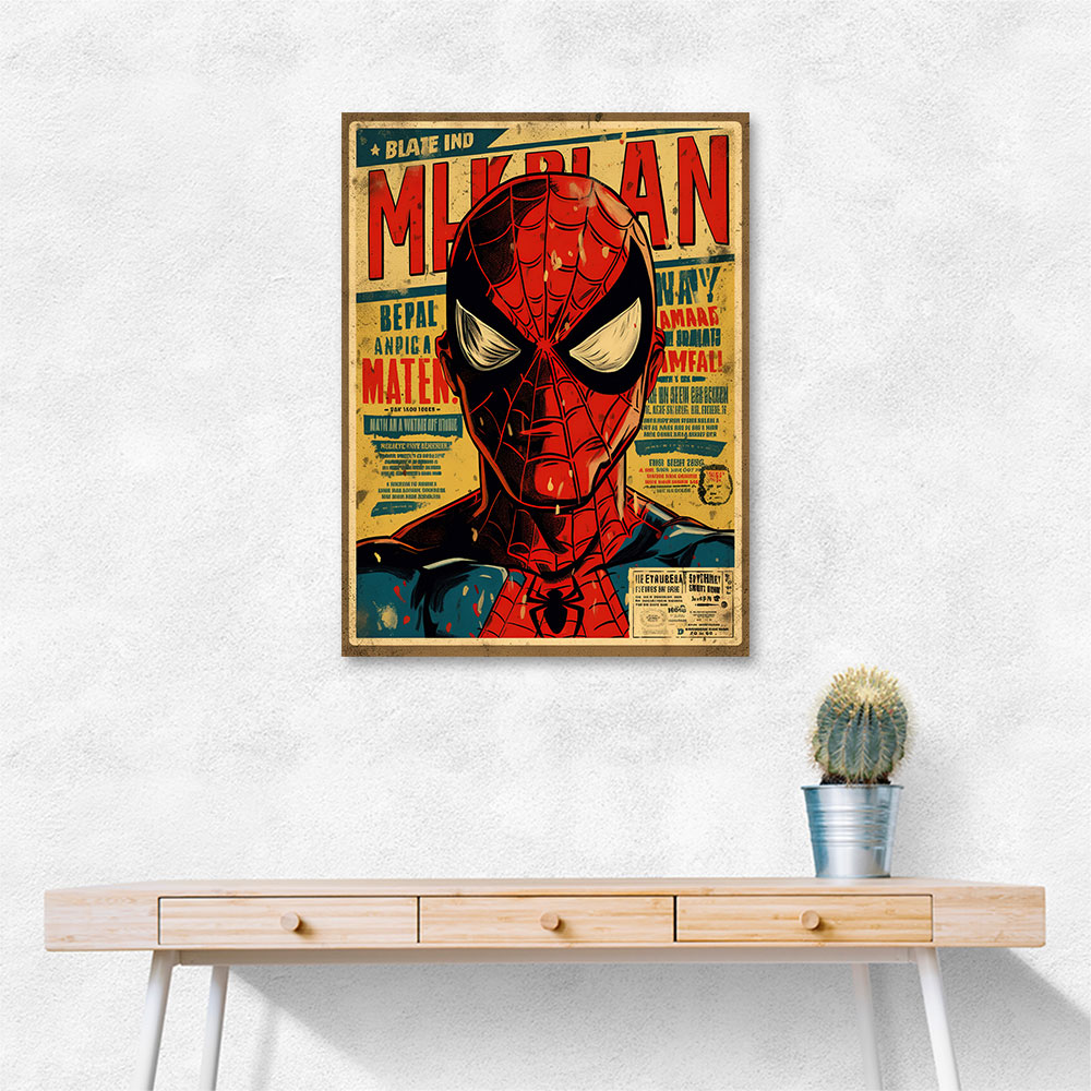 Spiderman Grunge Pop Wall Art