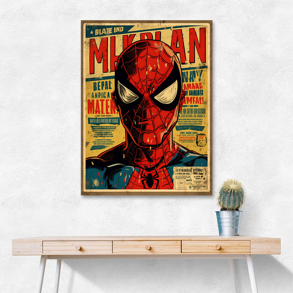 Spiderman Grunge Pop Wall Art