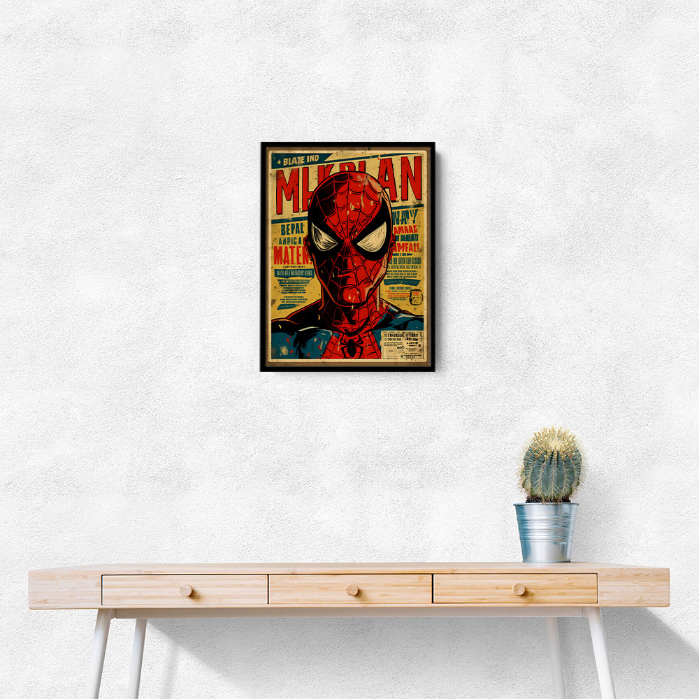 Spiderman Grunge Pop Wall Art