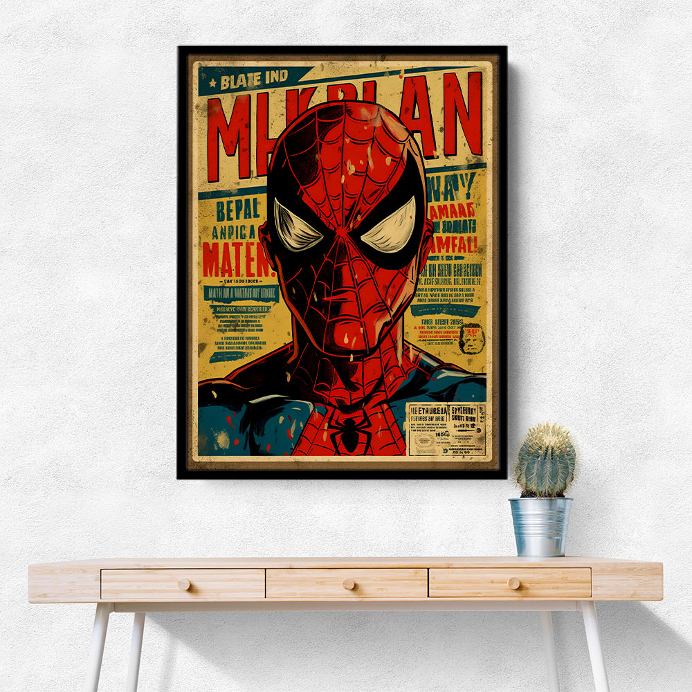 Spiderman Grunge Pop Wall Art