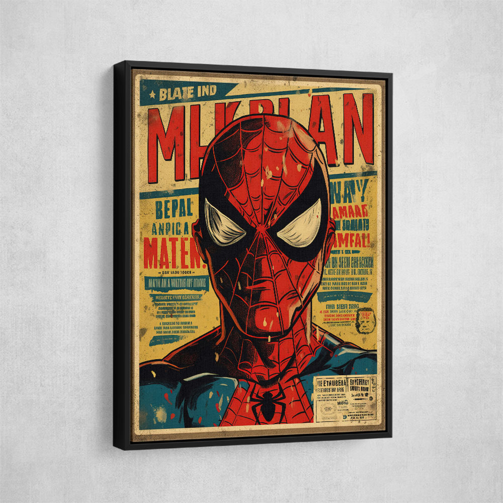 Spiderman Grunge Pop Wall Art