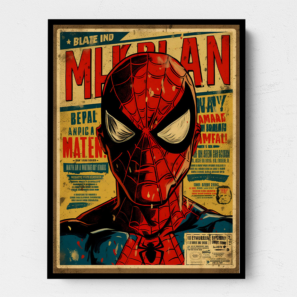 Spiderman Grunge Pop Wall Art