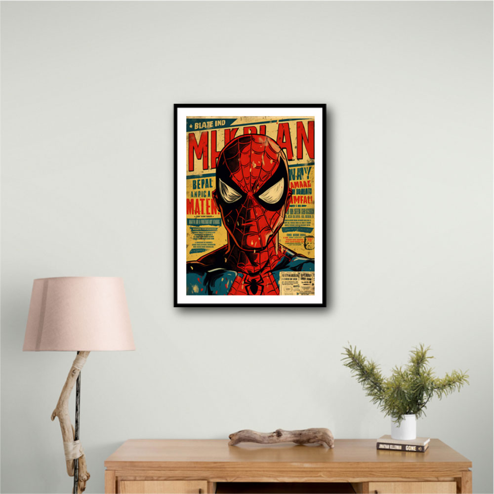 Spiderman Grunge Pop Wall Art