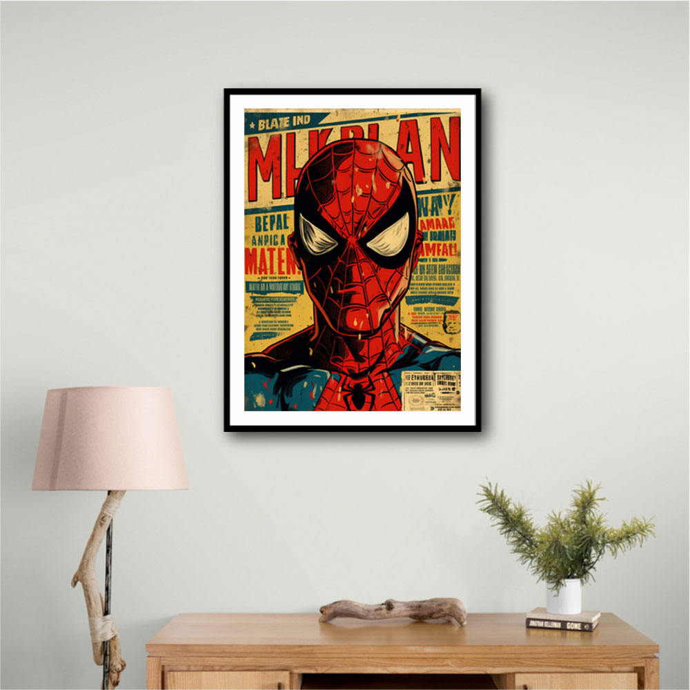 Spiderman Grunge Pop Wall Art
