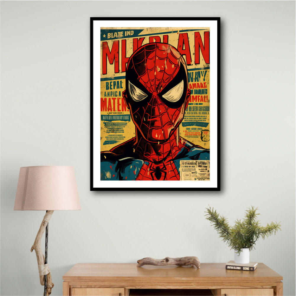 Spiderman Grunge Pop Wall Art