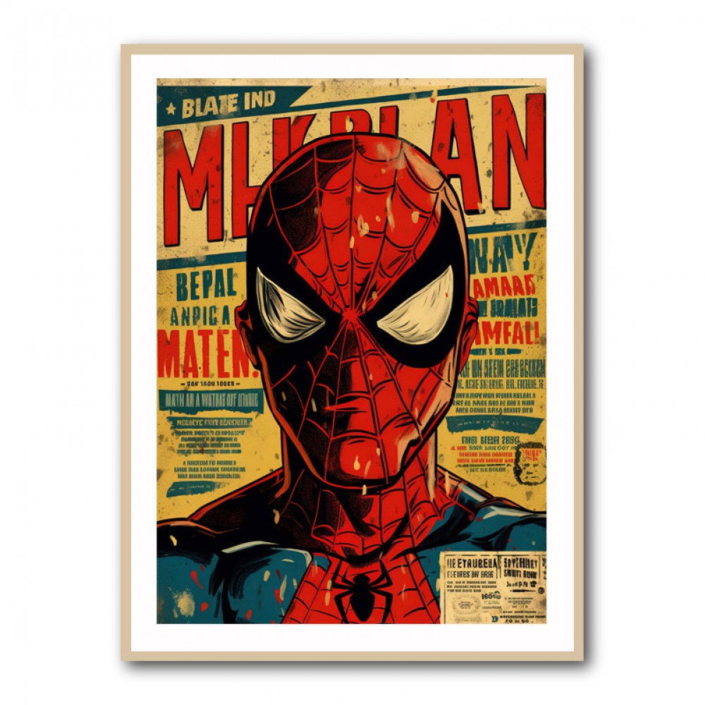 Spiderman Grunge Pop Wall Art