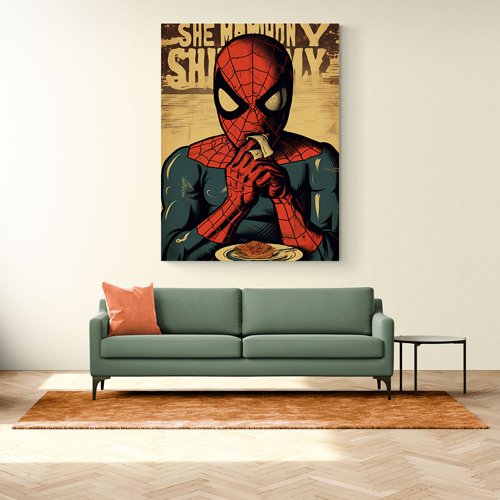 Spiderman Grunge Pop 1 Wall Art Spiderman Grunge Pop 1 Wall Art