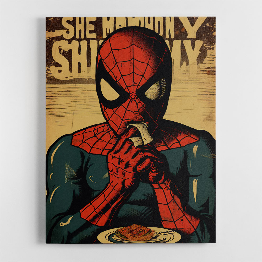 Spiderman Grunge Pop 1 Wall Art Spiderman Grunge Pop 1 Wall Art