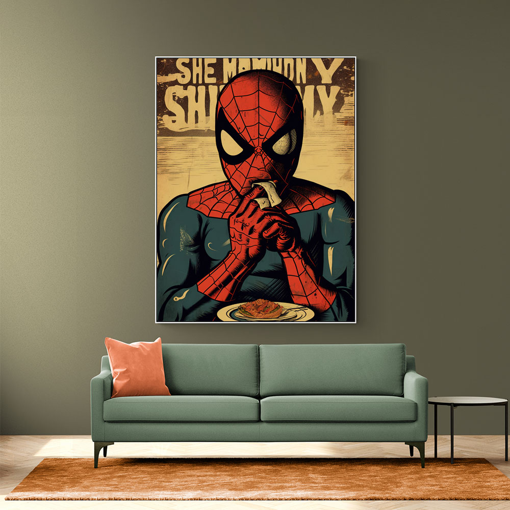 Spiderman Grunge Pop 1 Wall Art Spiderman Grunge Pop 1 Wall Art